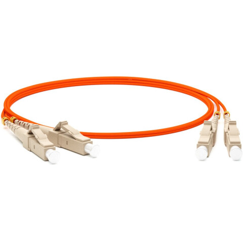 Патч-корд Hyperline FC-AWS1/D-50-LC/PR-LC/PR-H-3M-LSZH-OR, 3м
