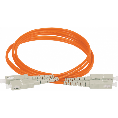 Патч-корд Hyperline FC-AWS1/D-50-SC/PR-SC/PR-H-2M-LSZH-OR, 2м