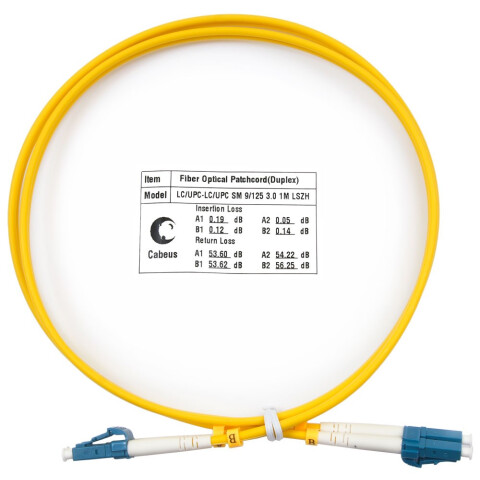 Патч-корд Cabeus FOP(D)-9-LC-LC-1M, 1м