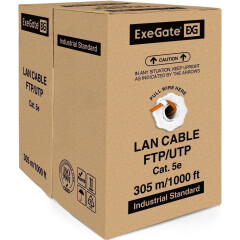 Бухта Exegate UTP4-C5e-CU-S24-IN-LSZH-OR-305, 305м_0