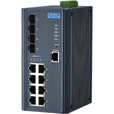 Коммутатор (свитч) Advantech EKI-7712E-4F-AE