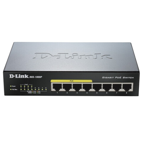 Коммутатор (свитч) D-Link DGS-1008P