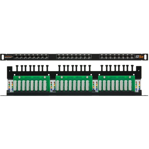 Патч-панель NIKOMAX NMC-RP24UD2-HU-BK