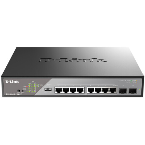 Коммутатор (switch) D-Link DSS-200G-10MPP