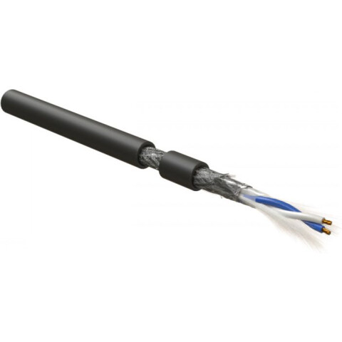 Кабель интерфейса Hyperline RS-SF-1x2x24/7-PVC-BK-500