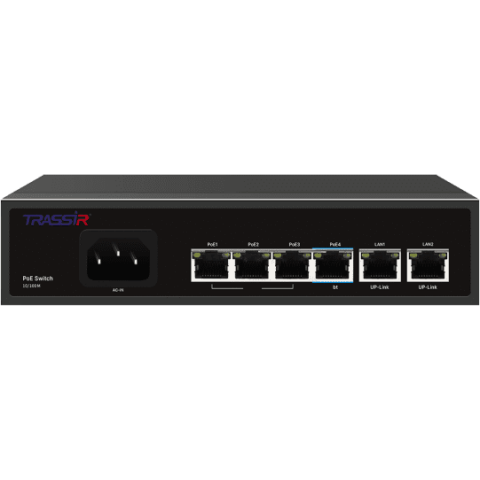 Коммутатор (свитч) TRASSIR TR-NS1206-65-4POE