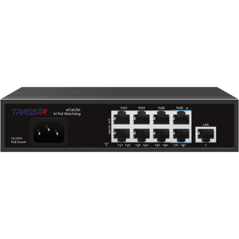 Коммутатор (свитч) TRASSIR TR-NS1109-120-8POE