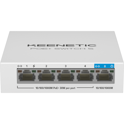 Коммутатор (свитч) Keenetic PoE+ Switch 5 (KN-4610)