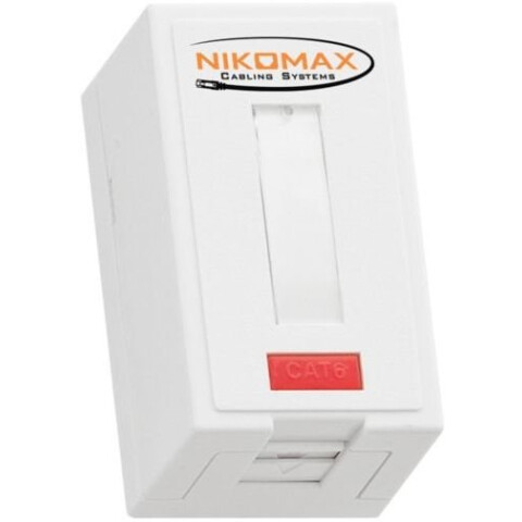 Корпус настенной розетки NIKOMAX NMC-MB1P-DR-GY