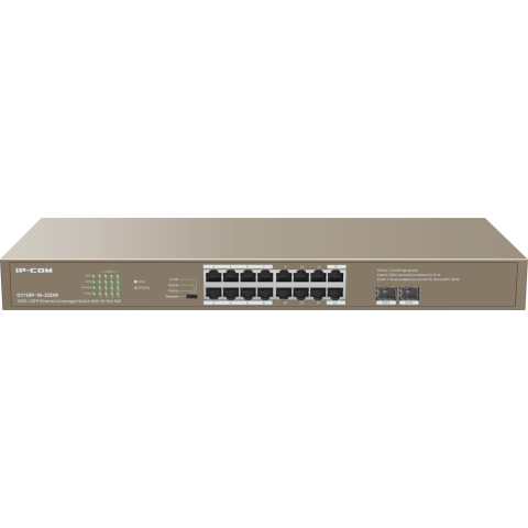 Коммутатор (свитч) IP-COM G1118P-16-250W