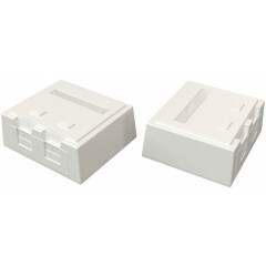 Корпус настенной розетки Hyperline SBB4-2-WH_0