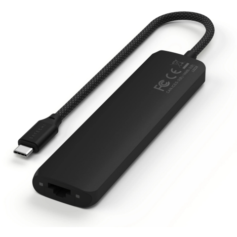 Док-станция Satechi 7-in-1 USB-C Slim Multiport Adapter with Ethernet Black_1