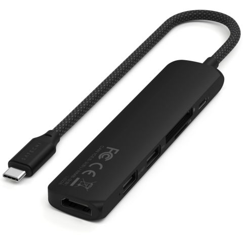 Док-станция Satechi 6-in-1 USB-C Slim Multiport Adapter Black_1
