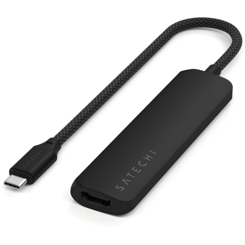 Док-станция Satechi 4-in-1 USB-C Slim Multiport Adapter 4K Black