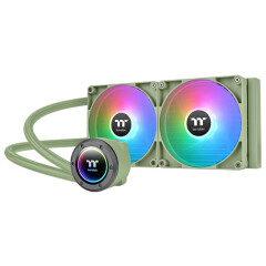 Система жидкостного охлаждения Thermaltake TH280 V2 ARGB Sync Matcha Green Edition_0