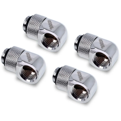 Угловой адаптер Alphacool Eiszapfen 90° Chrome 4 шт. (17616)_0