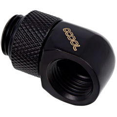 Угловой адаптер Alphacool Eiszapfen L-connector rotatable - Deep Black (17248)_1