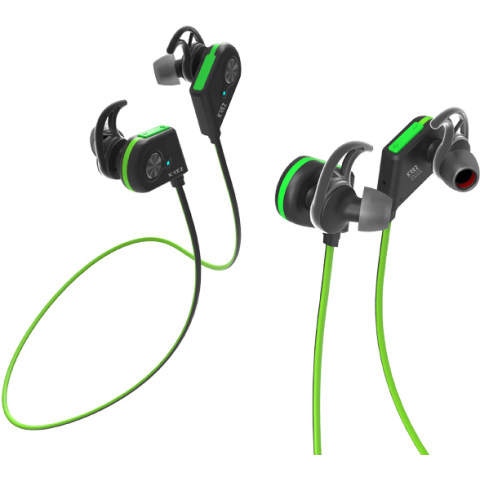 Наушники KREZ Sport EP05 Black/Green_0