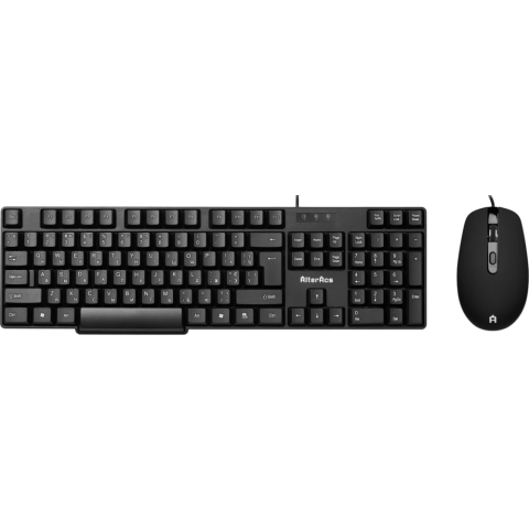 Клавиатура + мышь AlterAcs KM001-OC Black