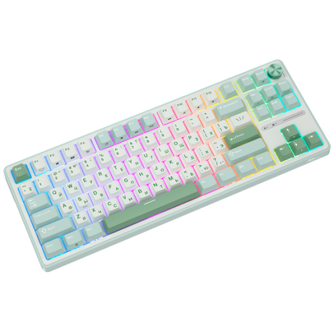 Клавиатура Royal Kludge R87 Pro Sky Cyan (Brown Switch)_3
