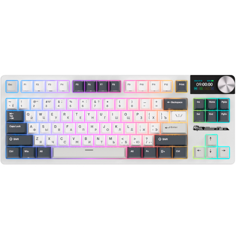 Клавиатура Royal Kludge S85 White Night (Beige Switch)