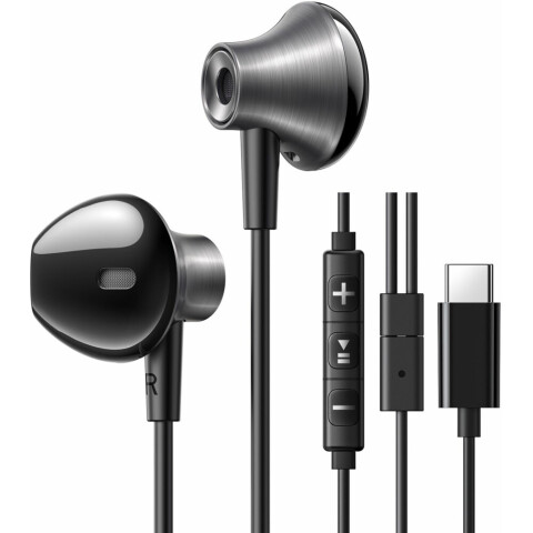 Гарнитура UGREEN Wired Earphones Type-C Black (EP106)_0