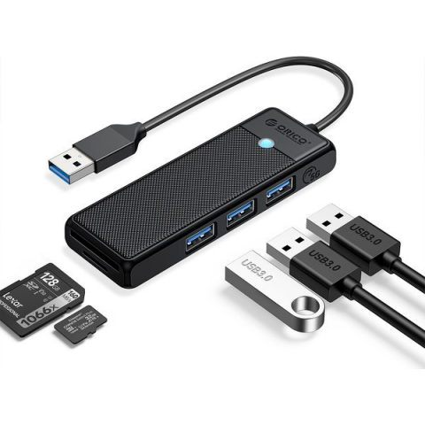 USB-концентратор Orico PAPW3AT-U3 Black