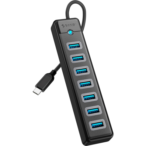 USB-концентратор Orico PW7U-C3-015-BK-EP