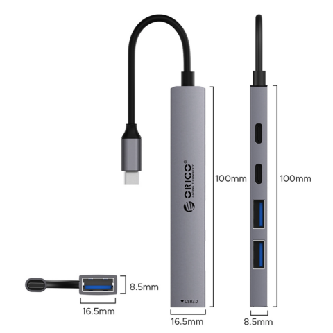 USB-концентратор Orico YSB4-U2-GY-BP_0