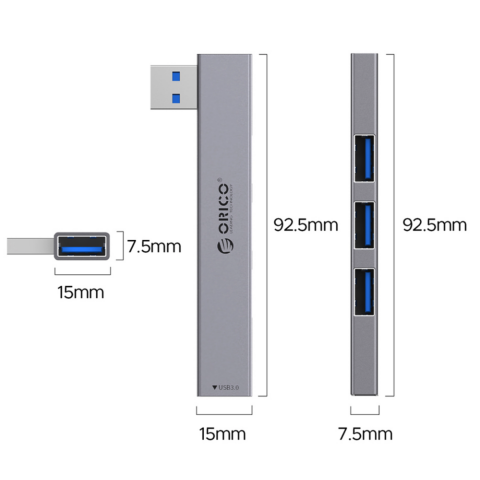 USB-концентратор Orico YSZ1-U3-GY-BP_0