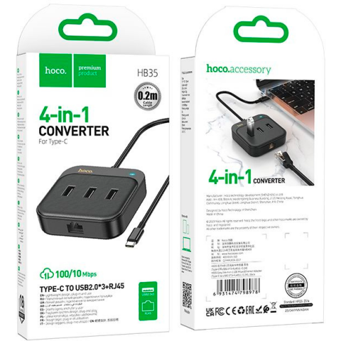 USB-концентратор HOCO HB35 Black_4