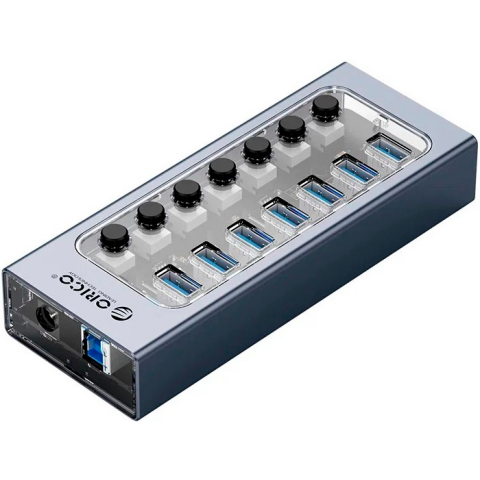 USB-концентратор Orico AT2U3-7AB-EU-GY-BP