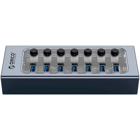 USB-концентратор Orico AT2U3-7AB-EU-GY-BP_1