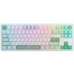 Клавиатура Royal Kludge R87 Pro Sky Cyan (Cream Switch)_3