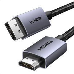 Кабель DisplayPort (M) - HDMI (M), 1.5м, UGREEN DP125_0
