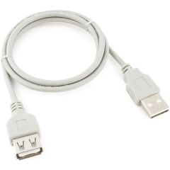 Кабель удлинительный USB A (M) - USB A (F), 0.75м, Cablexpert CC-USB2-AMAF-75CM-N_0