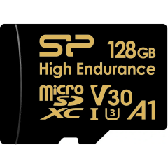 Карта памяти 128Gb MicroSD Silicon Power Golden High Endurance + SD адаптер (SP128GBSTXDV3V1HSP)_0
