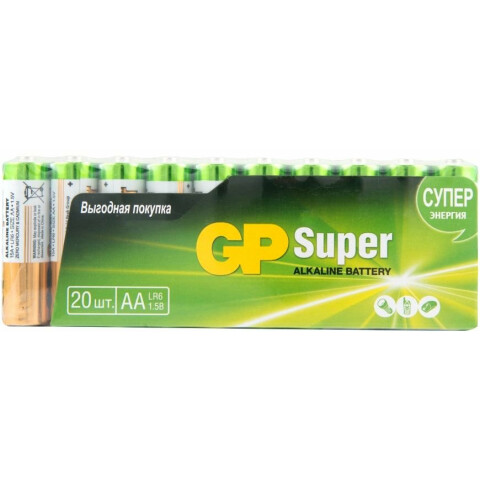 Батарейка GP 15A Super Alkaline (AA, 20 шт)_0
