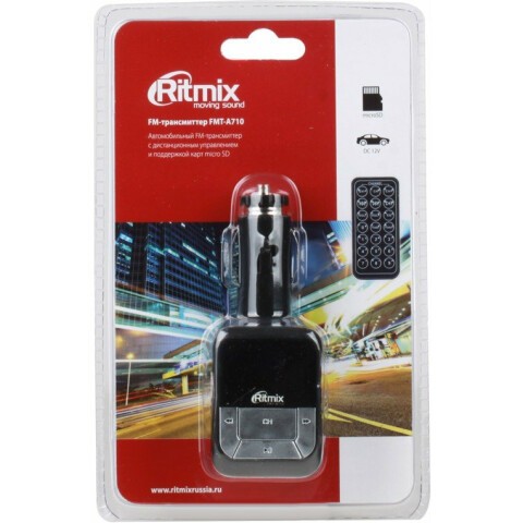 Автомобильный FM-трансмиттер Ritmix FMT-A710