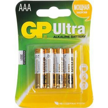 Батарейка GP 24AU Ultra Alkaline (AAA, 4 шт)