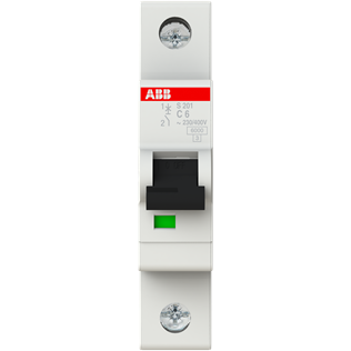 Автоматический выключатель ABB S201 C6_0