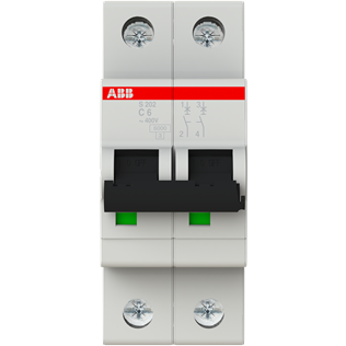 Автоматический выключатель ABB S202 C6_0