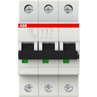 Автоматический выключатель ABB S203 C6_0