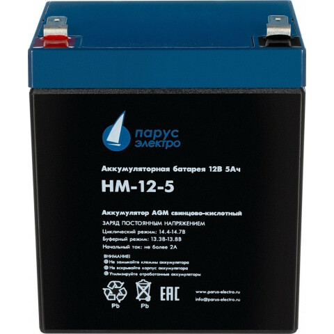 Аккумуляторная батарея Парус электро HM-12-5_0