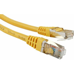 Патч-корд Hyperline PC-LPM-STP-RJ45-RJ45-C5e-15M-LSZH-YL, 15м