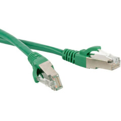 Патч-корд Hyperline PC-LPM-STP-RJ45-RJ45-C6-0.5M-LSZH-GN, 0.5м