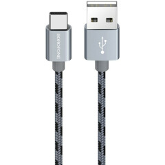 Кабель USB - USB Type-C, 1м, Borofone BX24 Grey