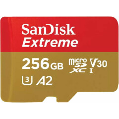 Карта памяти 256Gb MicroSD SanDisk Extreme (SDSQXAV-256G)