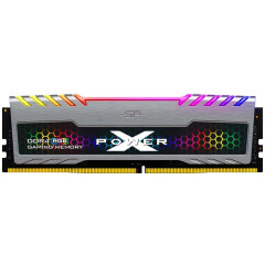 Оперативная память 8Gb DDR4 3200MHz Silicon Power XPower Turbine RGB (SP008GXLZU320BSB)