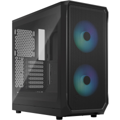 Корпус Fractal Design Focus 2 RGB Black TG Clear Tint